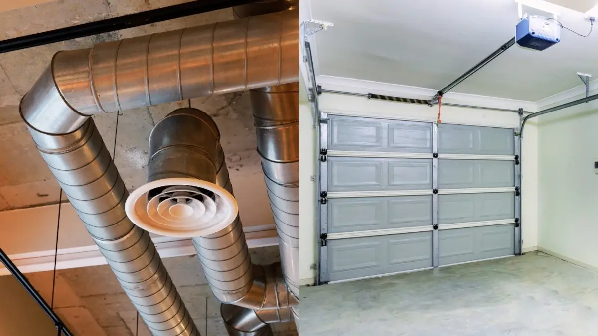 Monterad garage ventilation